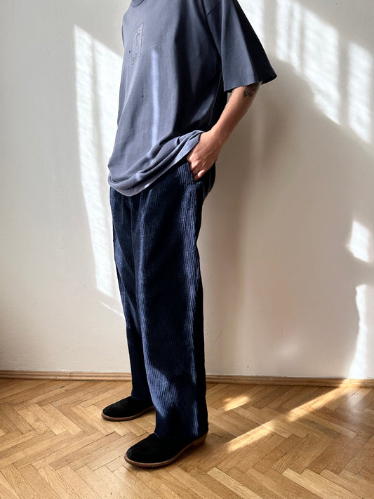 90s navy corduroy trousers