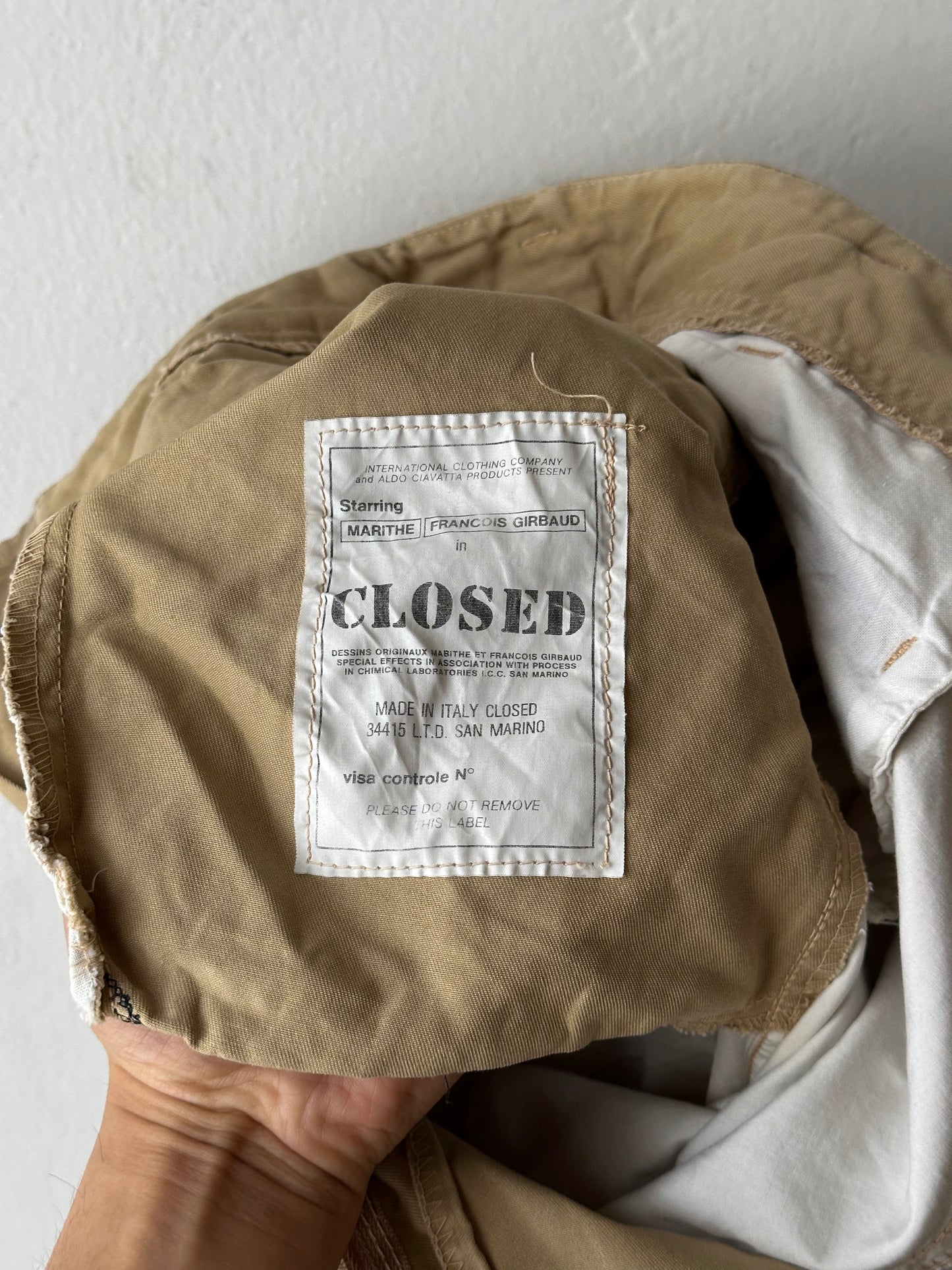 1990s CLOSED Cotton trousers - w33