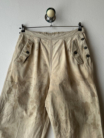 Vintage Czechoslovak military work trousers - w30