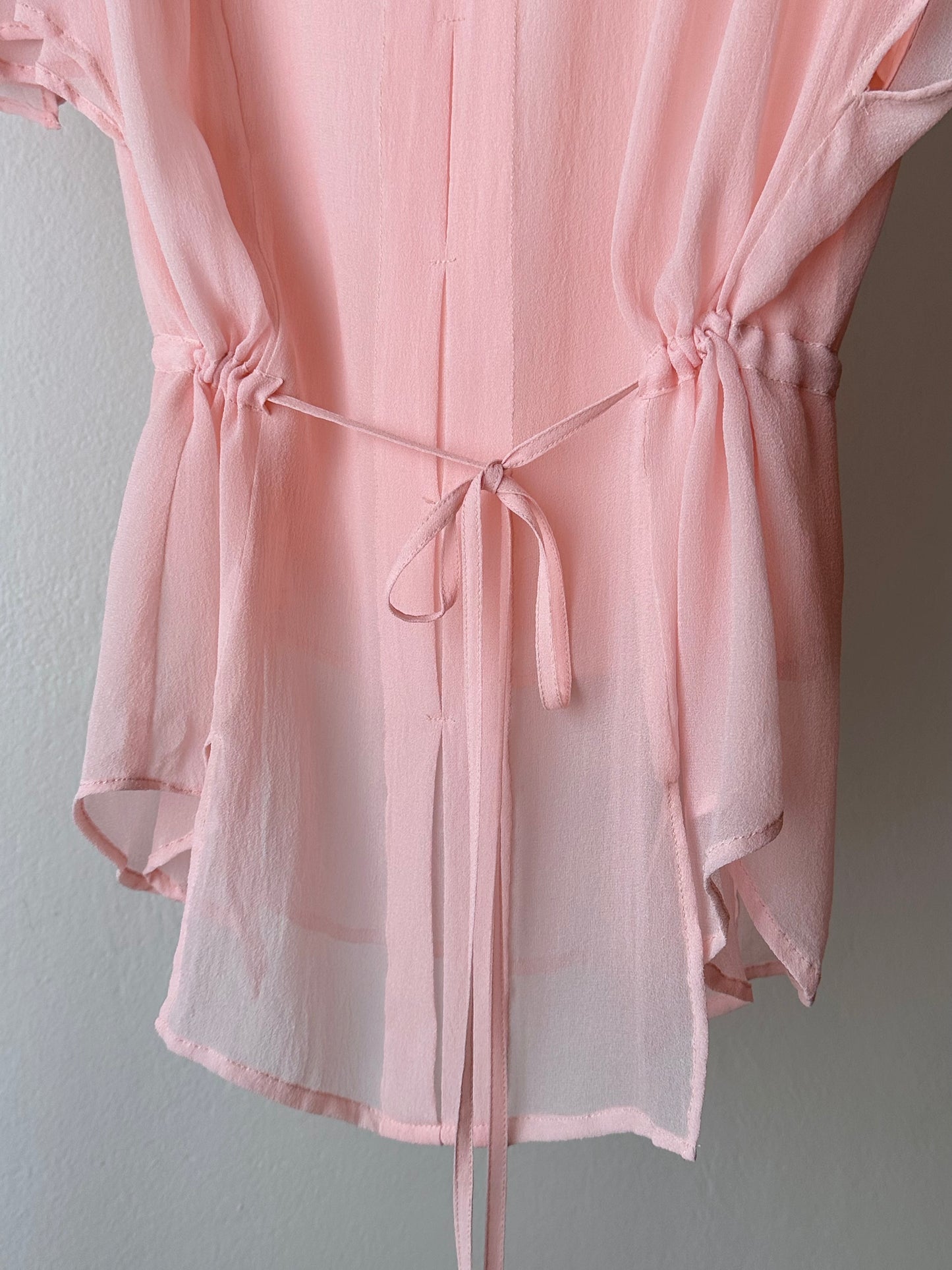 pure baby pink silk