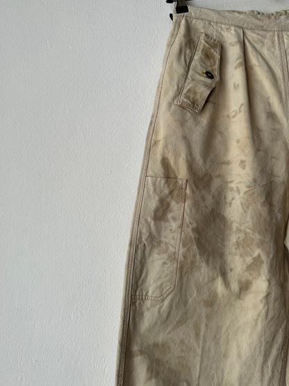 Vintage Czechoslovak military work trousers - w30
