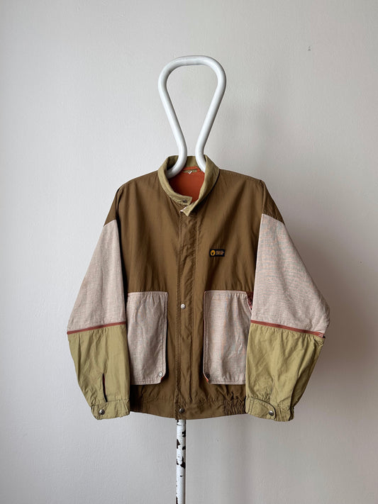 80s Ciesse piumini cotton×linen jacket, Italy