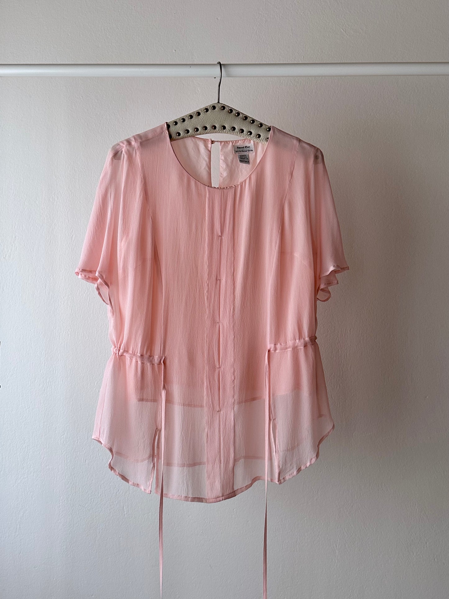 pure baby pink silk