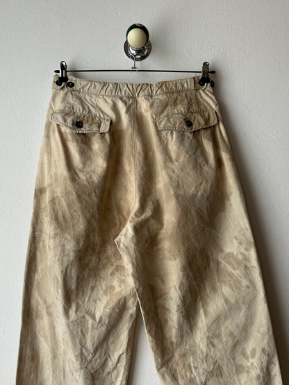 Vintage Czechoslovak military work trousers - w30