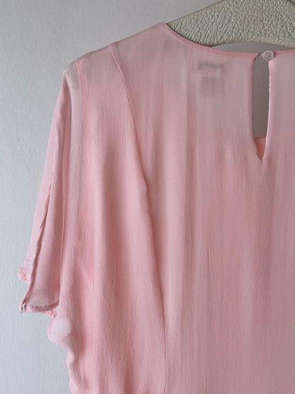 pure baby pink silk