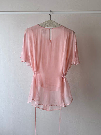 pure baby pink silk