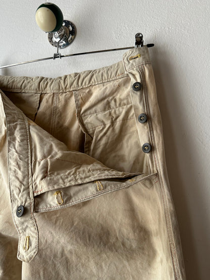 Vintage Czechoslovak military work trousers - w30