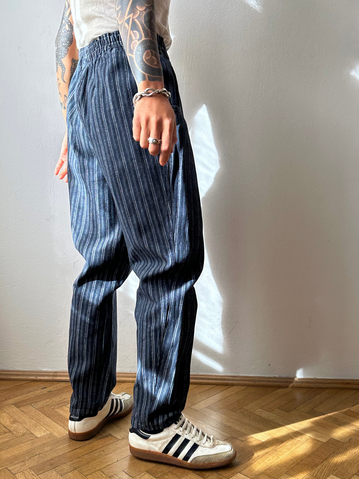 Cotton striped trousers - w24-36