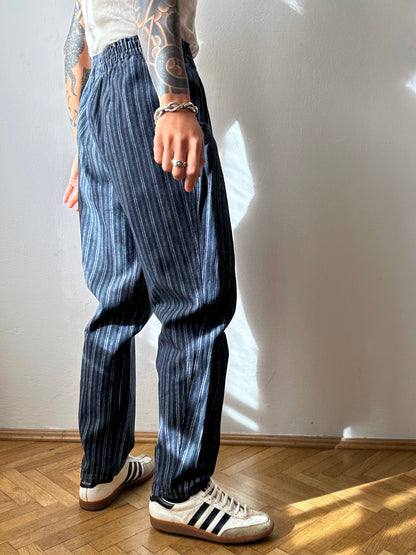 Cotton striped trousers - w24-36