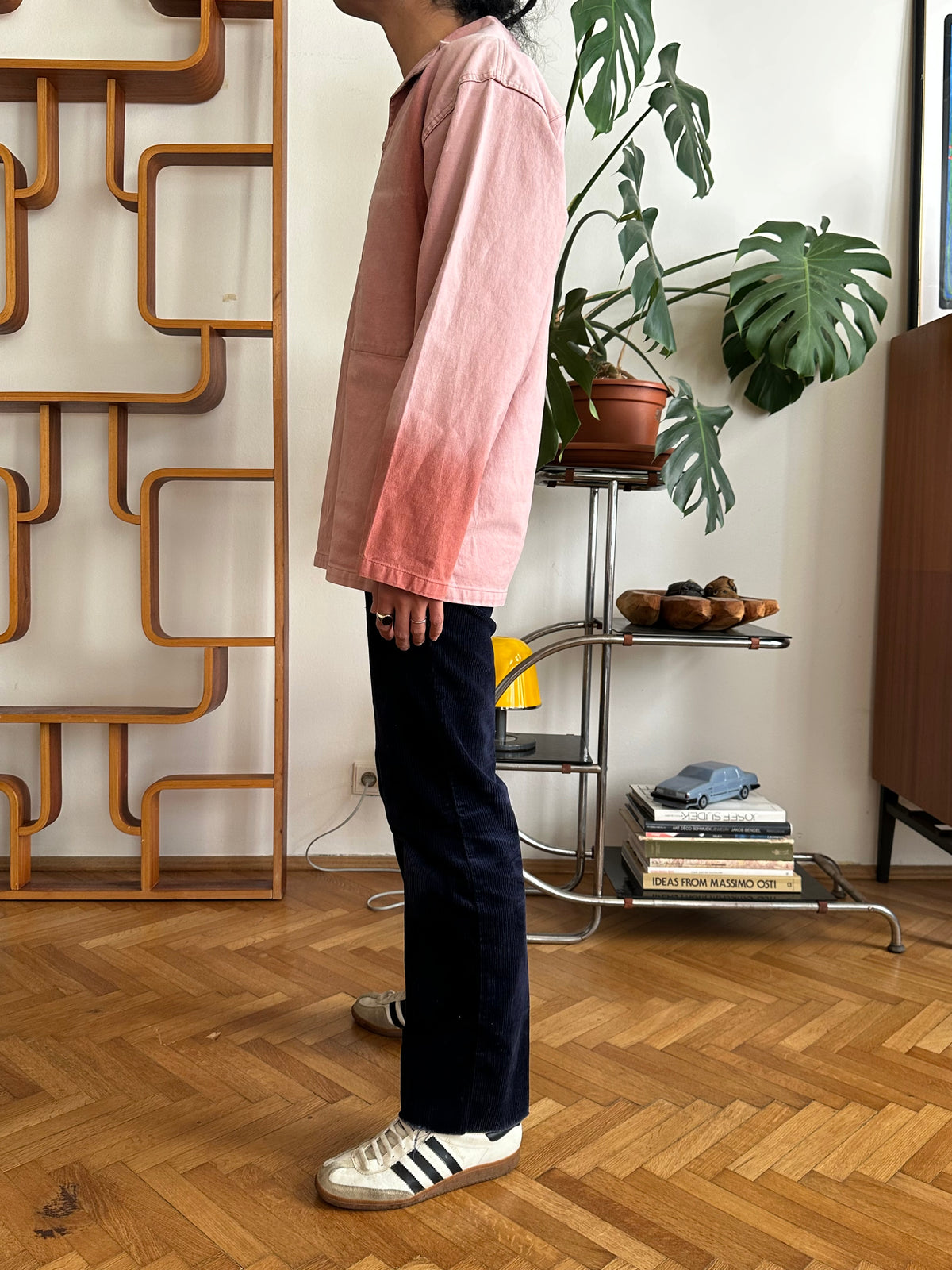 1980s French La Glazik cotton smock