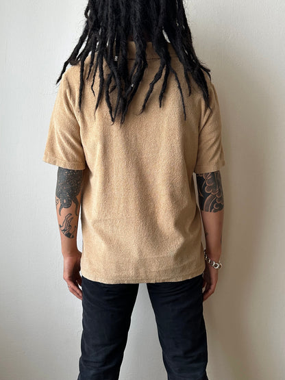 Vintage St Michael towelling shirt, UK - M