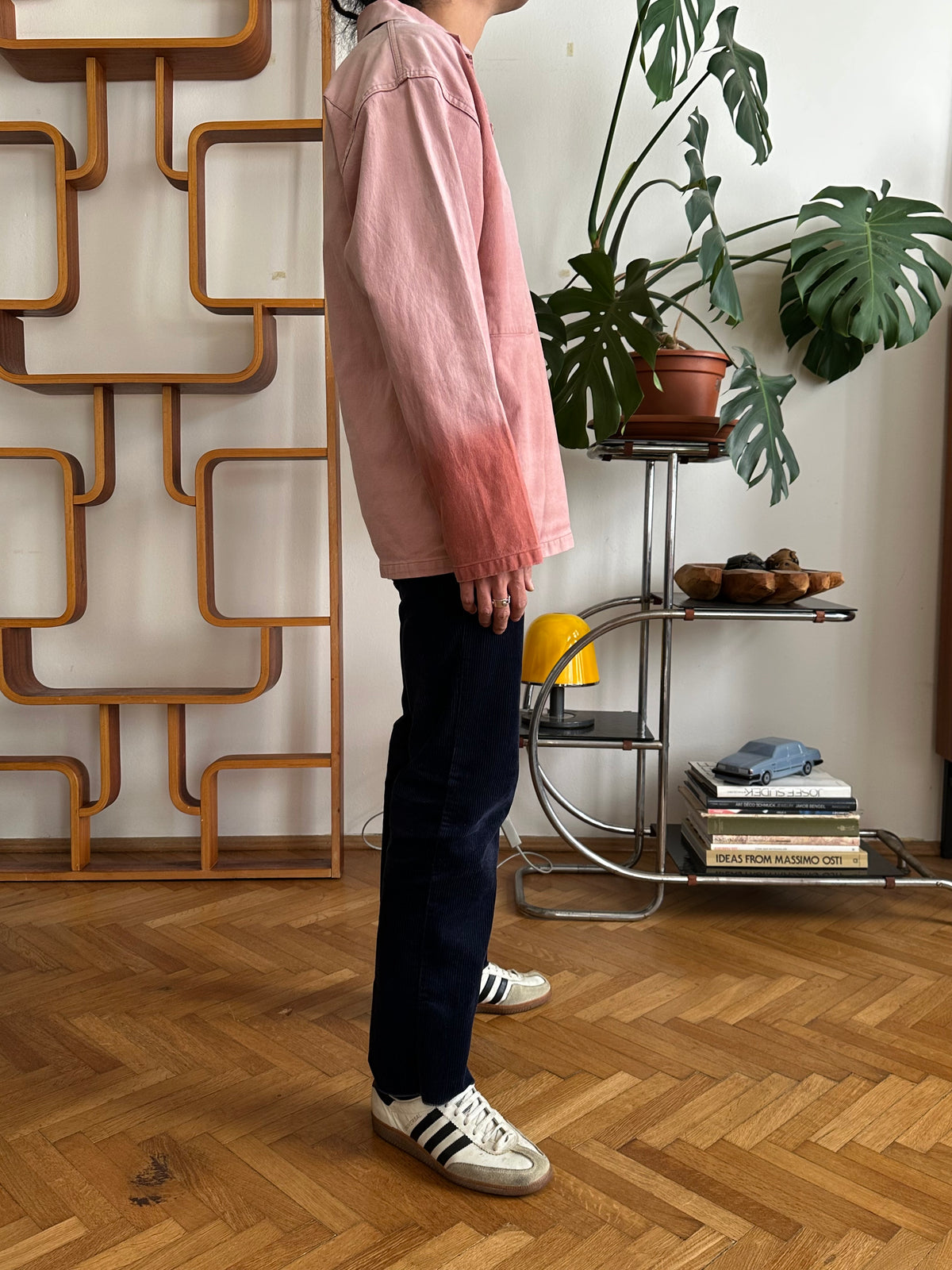 1980s French La Glazik cotton smock