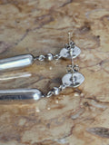 silver icicle earring