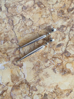 silver icicle earring