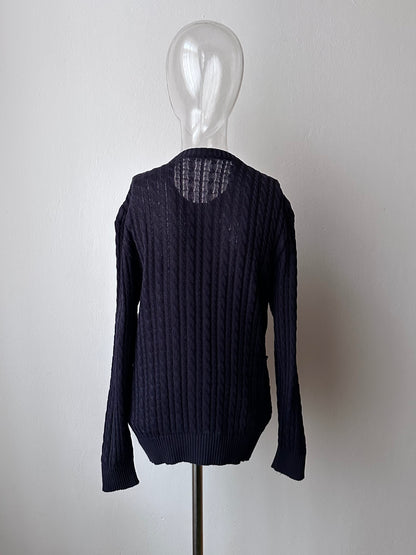 Early 90s CELINE cotton cardigan with gold-buttons