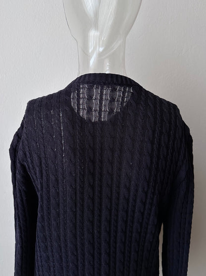 Early 90s CELINE cotton cardigan with gold-buttons