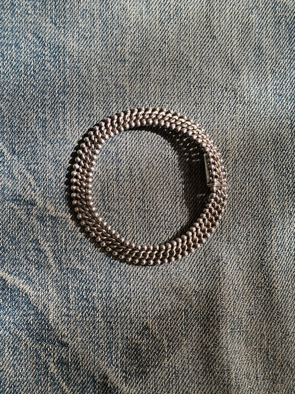 Weaving band bracelet Ag835