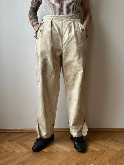 Vintage Czechoslovak military work trousers - w30