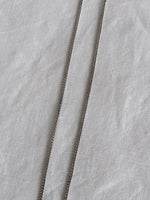 tiny silver chain necklace - flat