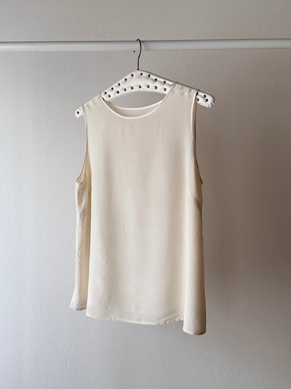 silk ecru tank