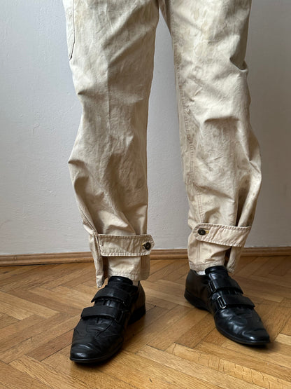 Vintage Czechoslovak military work trousers - w30