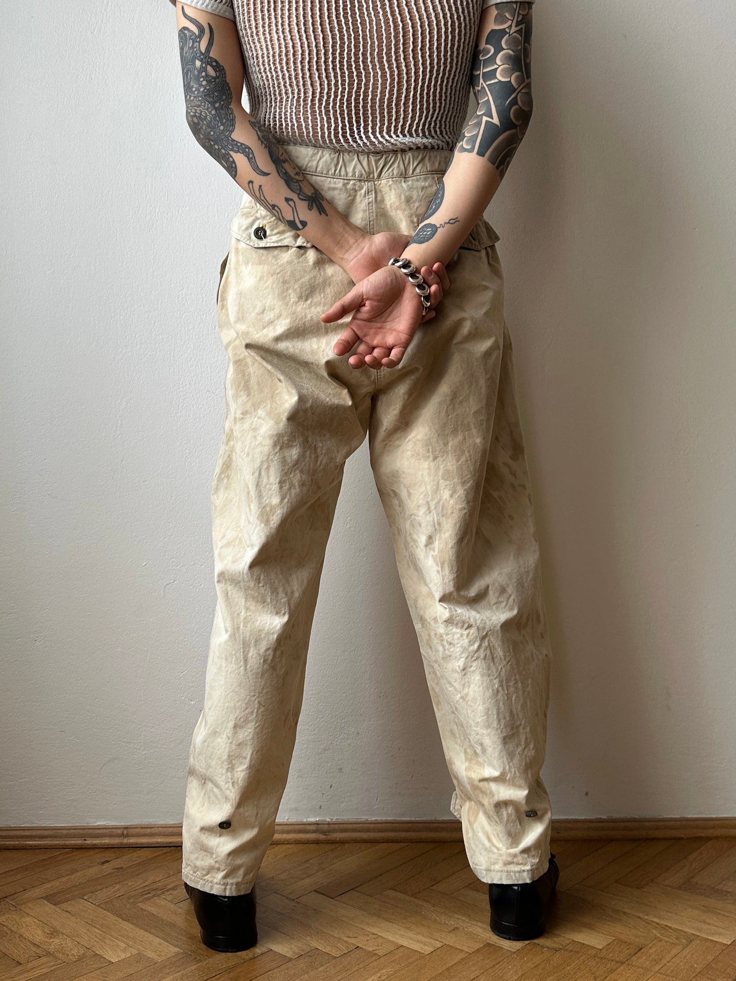 Vintage Czechoslovak military work trousers - w30