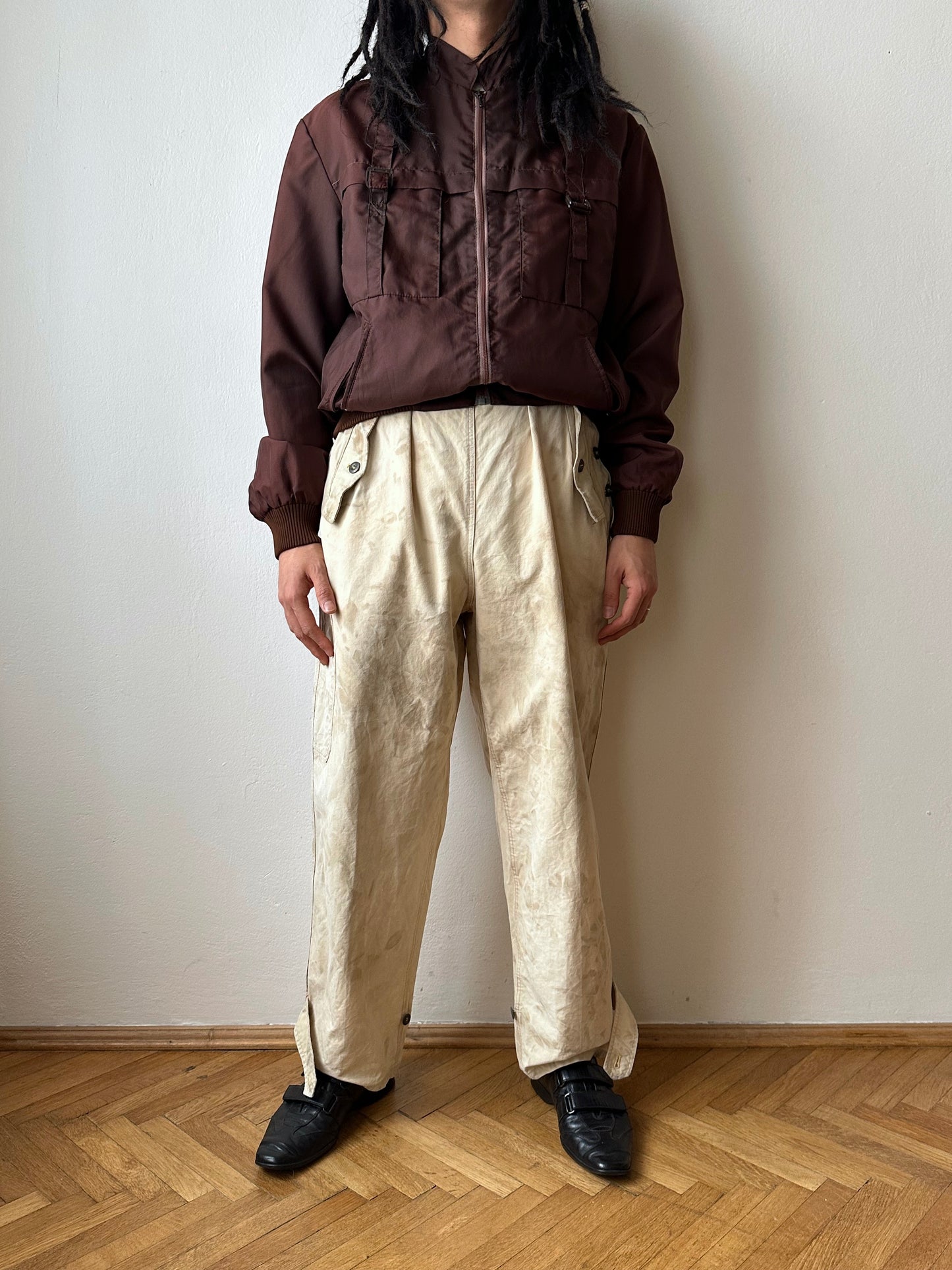 Vintage Czechoslovak military work trousers - w30