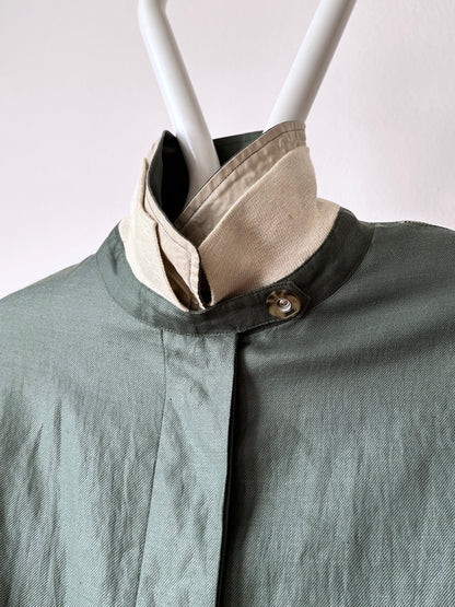 Ramie forest green spring coat