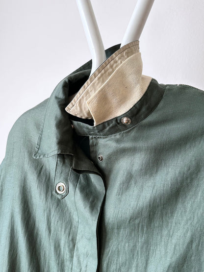 Ramie forest green spring coat