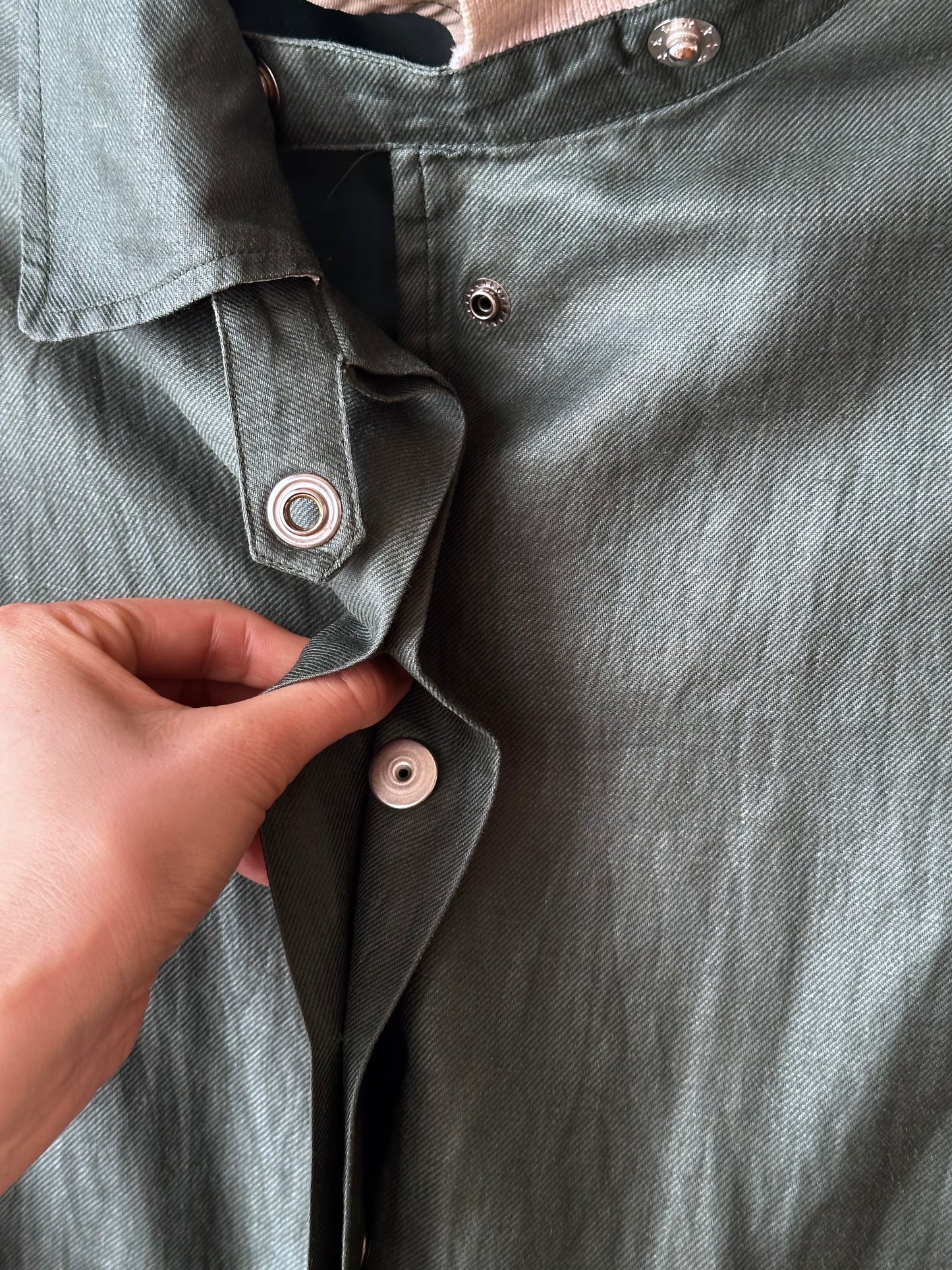 Ramie forest green spring coat