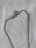 tiny silver chain necklace - simple link