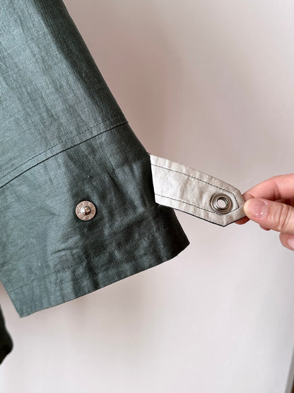 Ramie forest green spring coat