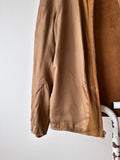 70s Italy leather suède jkt
