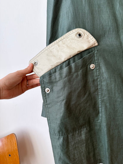 Ramie forest green spring coat