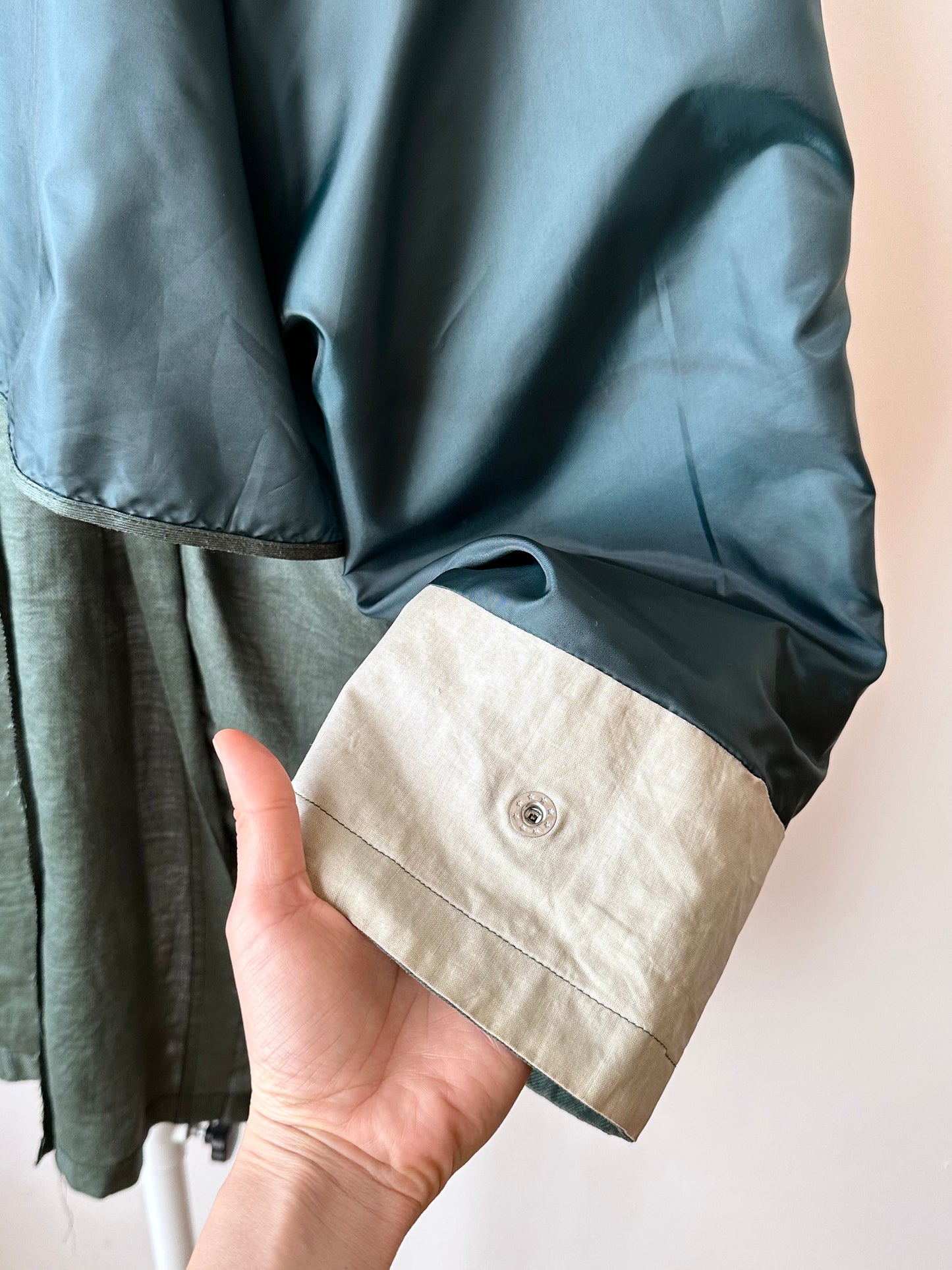 Ramie forest green spring coat