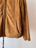 70s Italy leather suède jkt