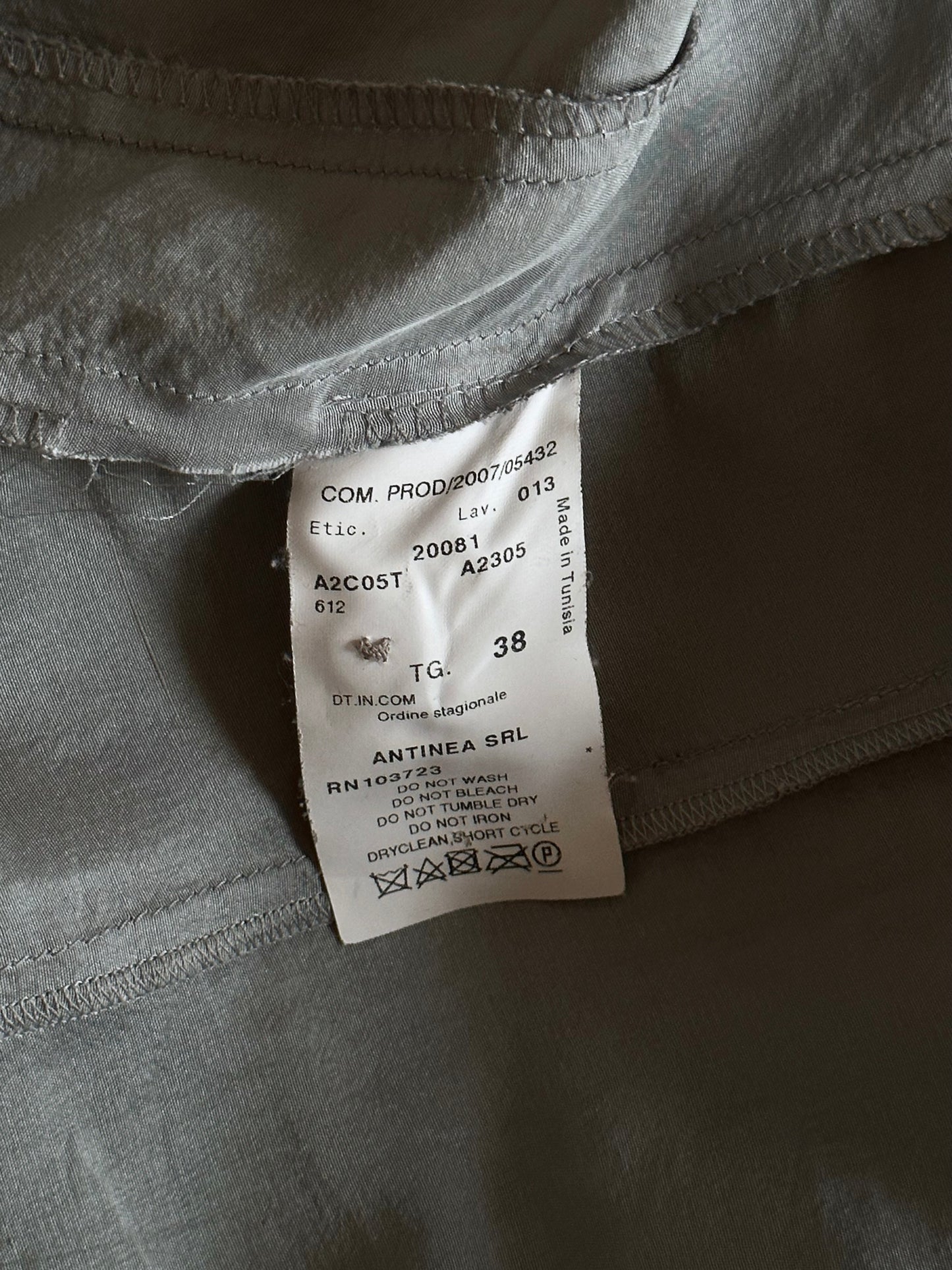 Emporio Armani silk in grigio