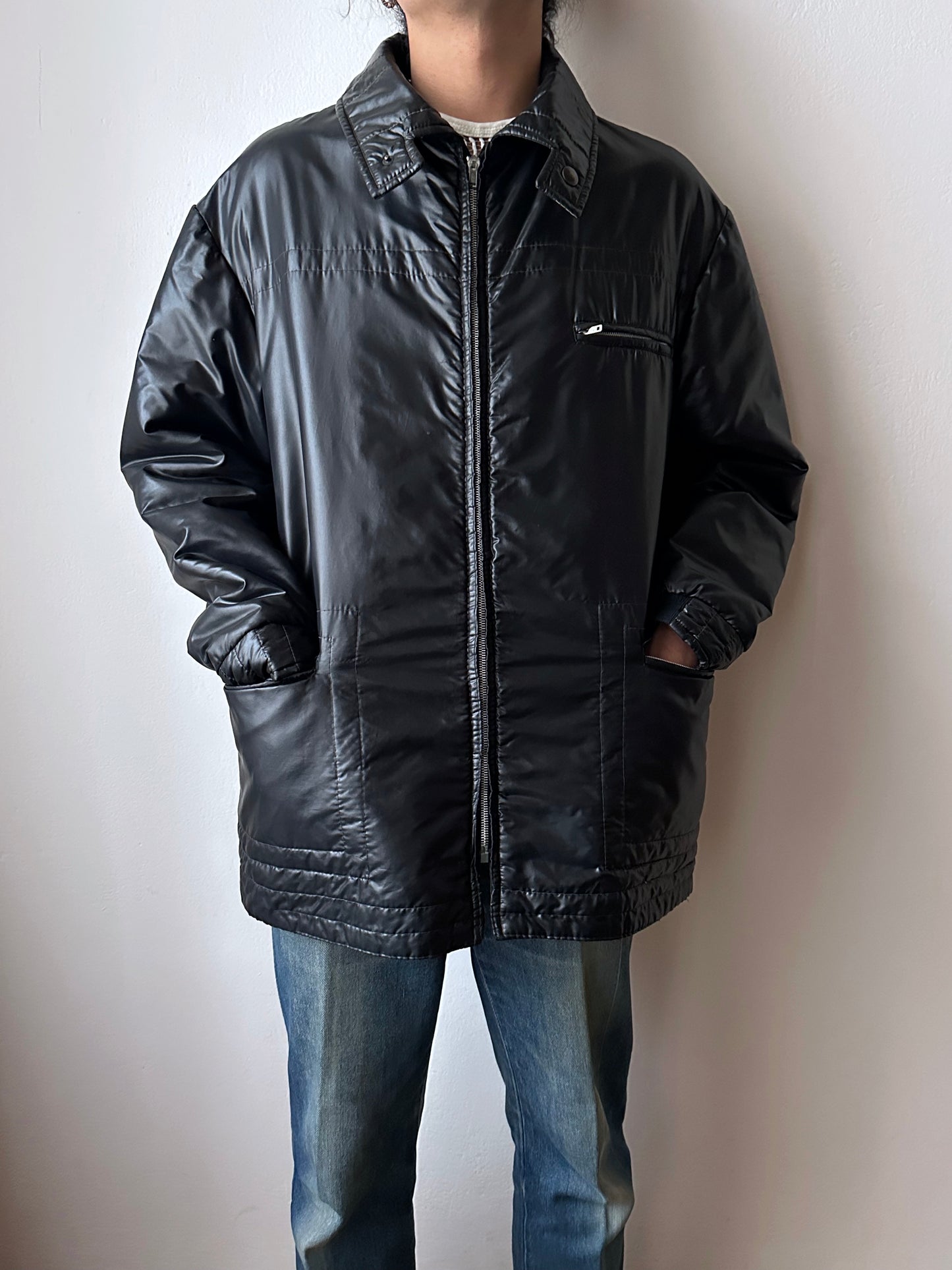 1970s Black padded jacket, Yugoslavia
