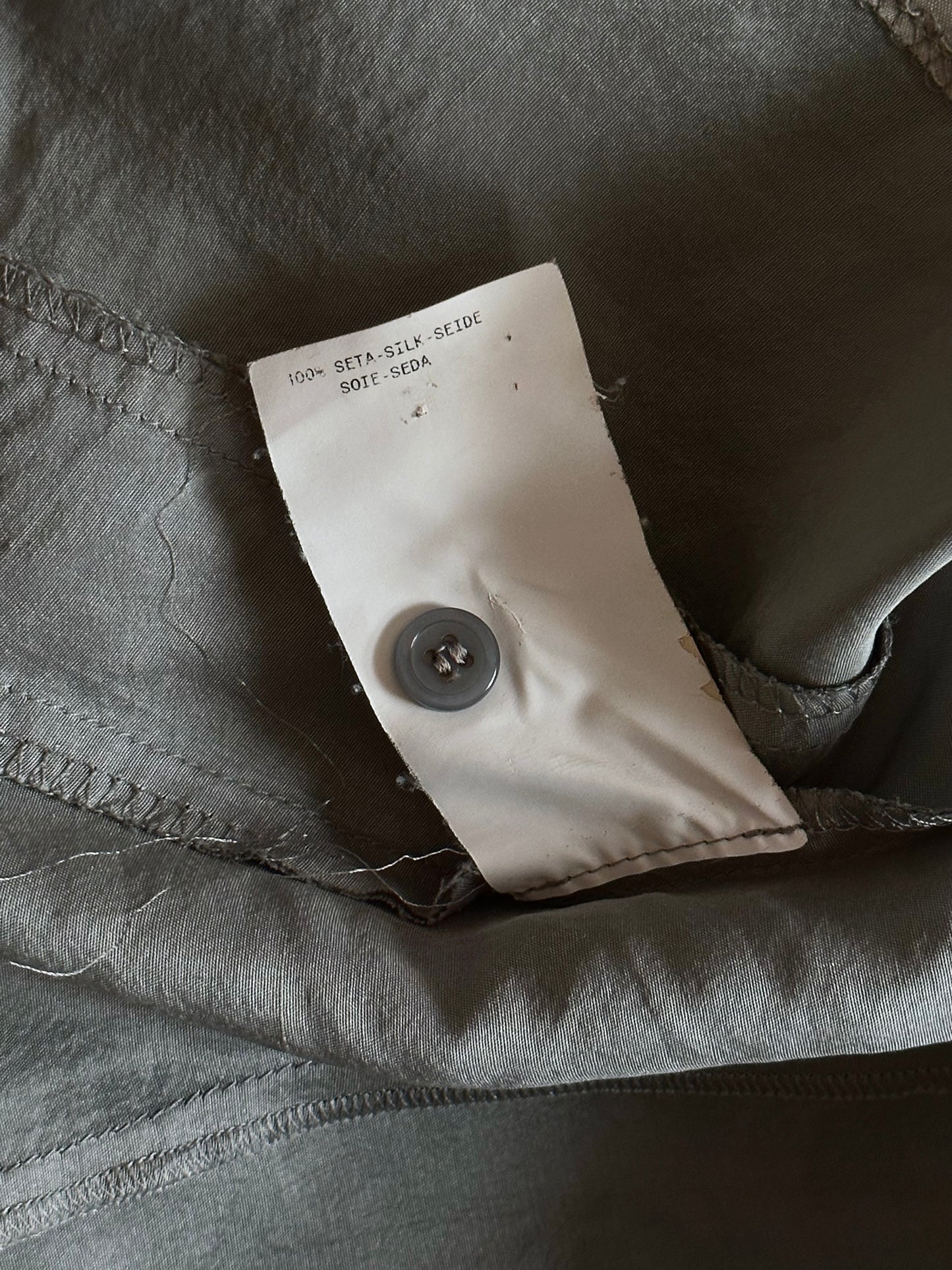 Emporio Armani silk in grigio