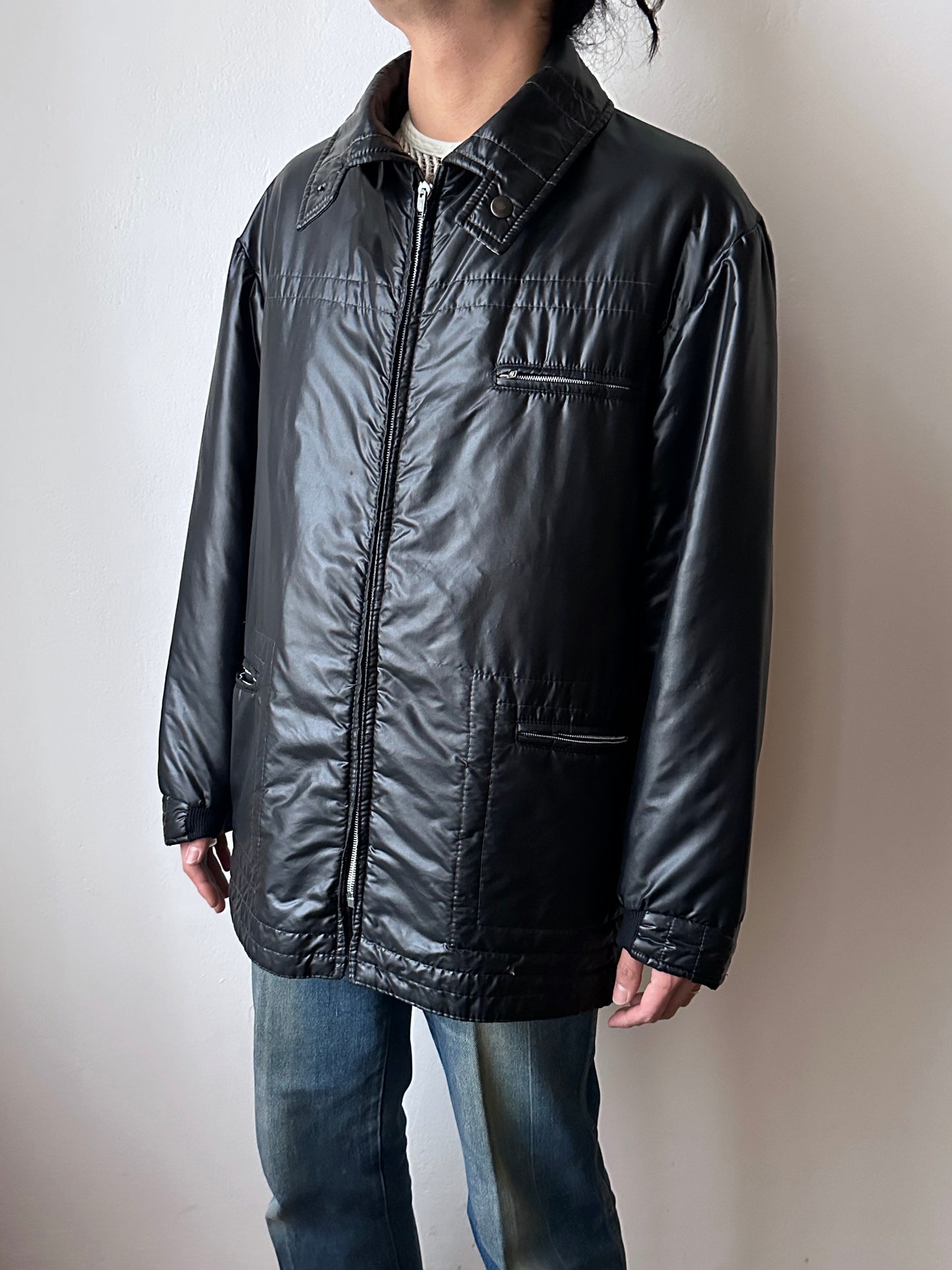 1970s Black padded jacket, Yugoslavia