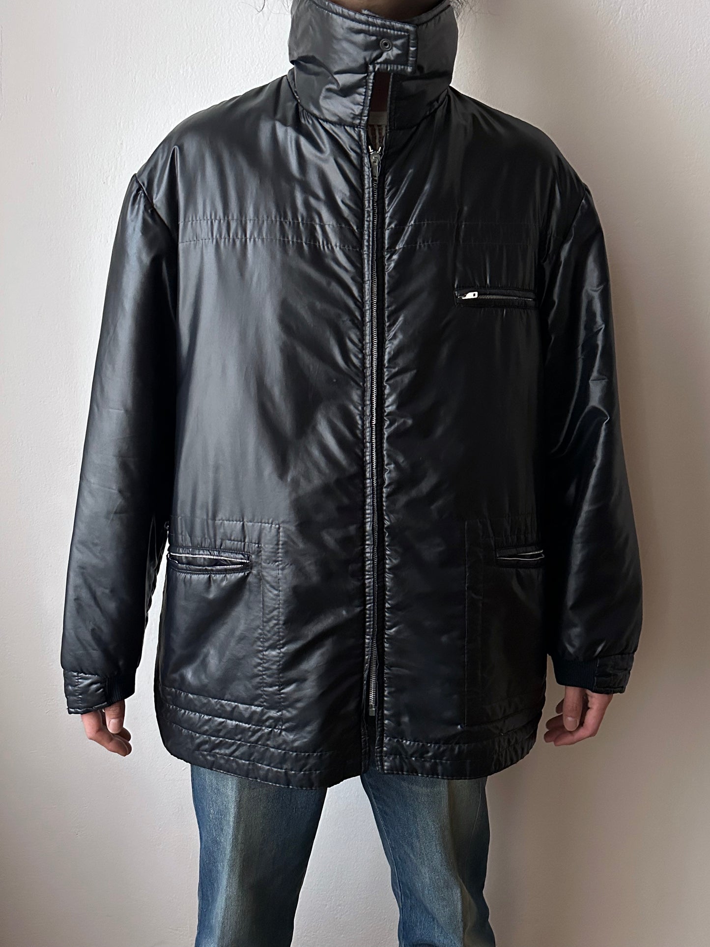 1970s Black padded jacket, Yugoslavia