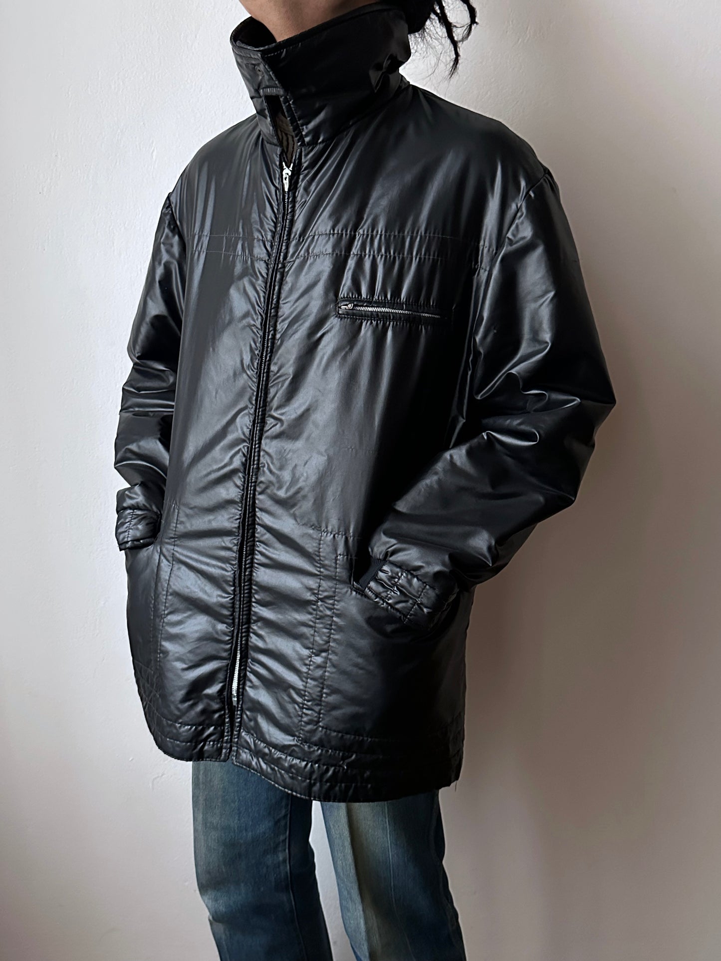 1970s Black padded jacket, Yugoslavia