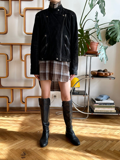 80s wool blend plaid grandpa shirt