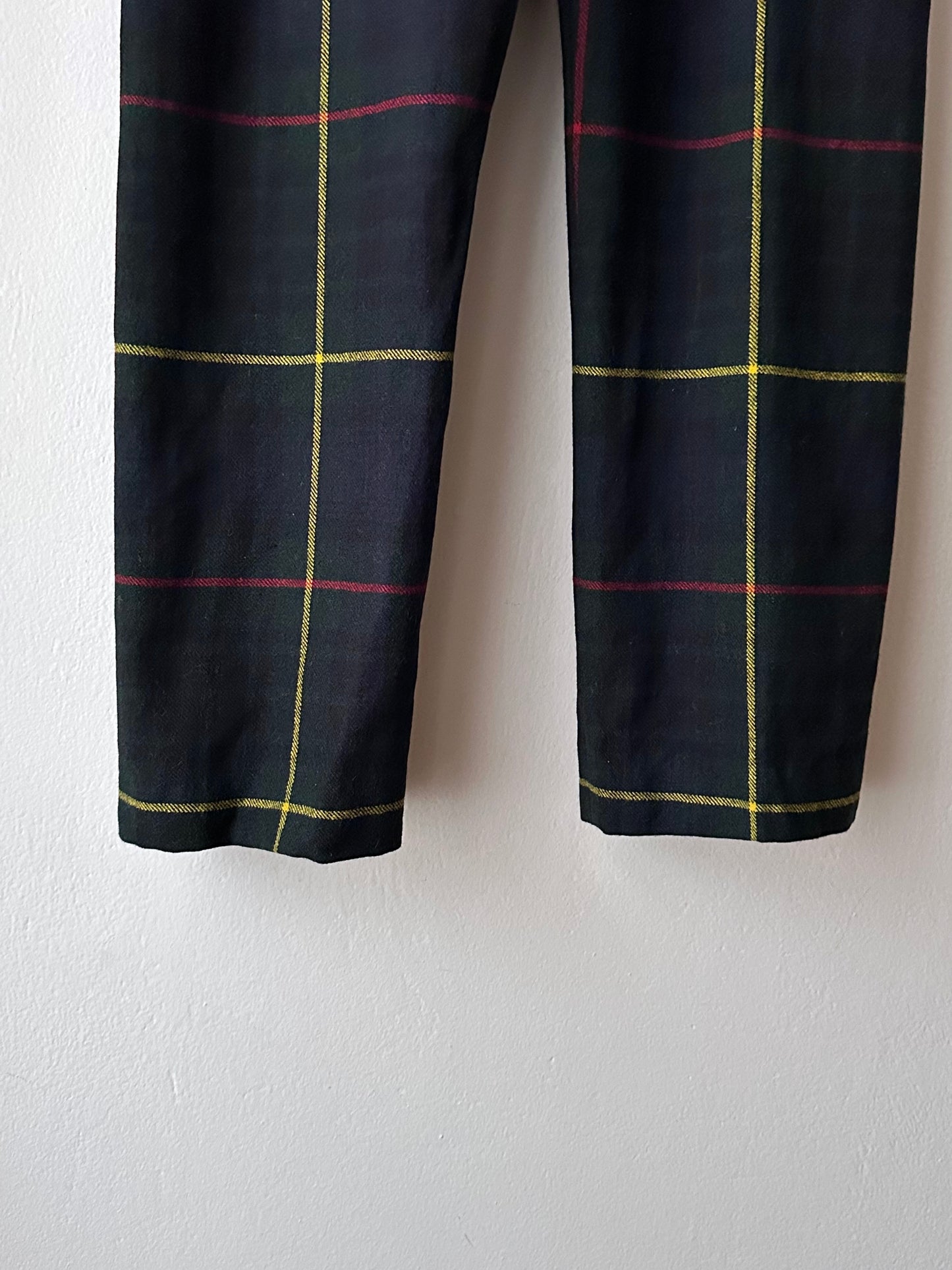 1980s British hunting check trousers - w25-33