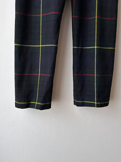 1980s British hunting check trousers - w25-33