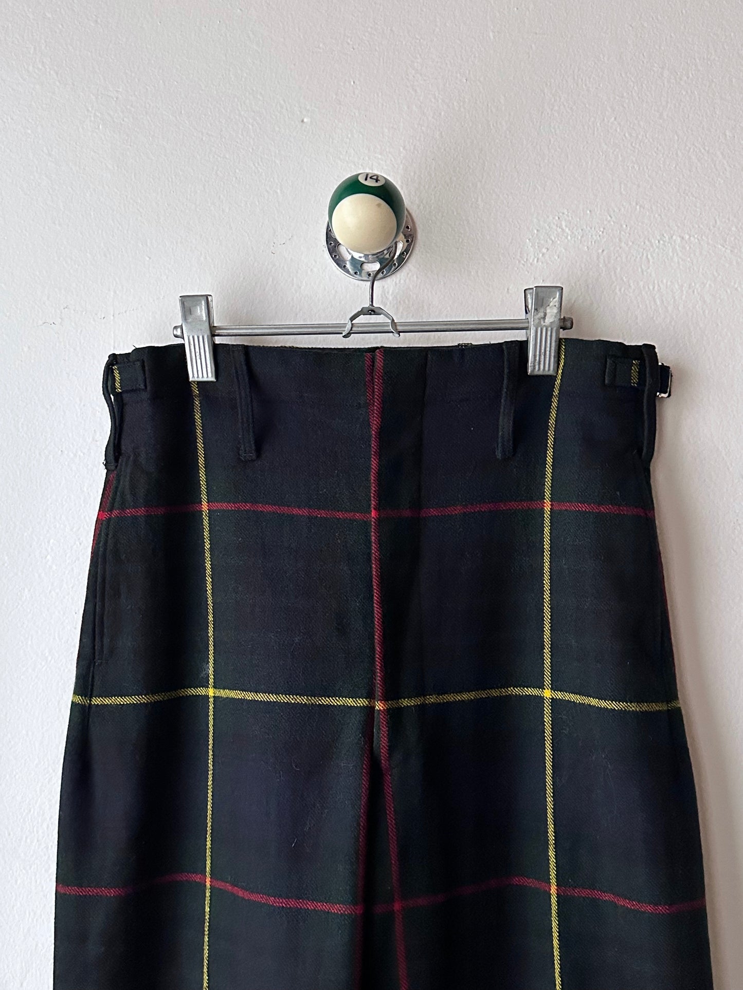 1980s British hunting check trousers - w25-33