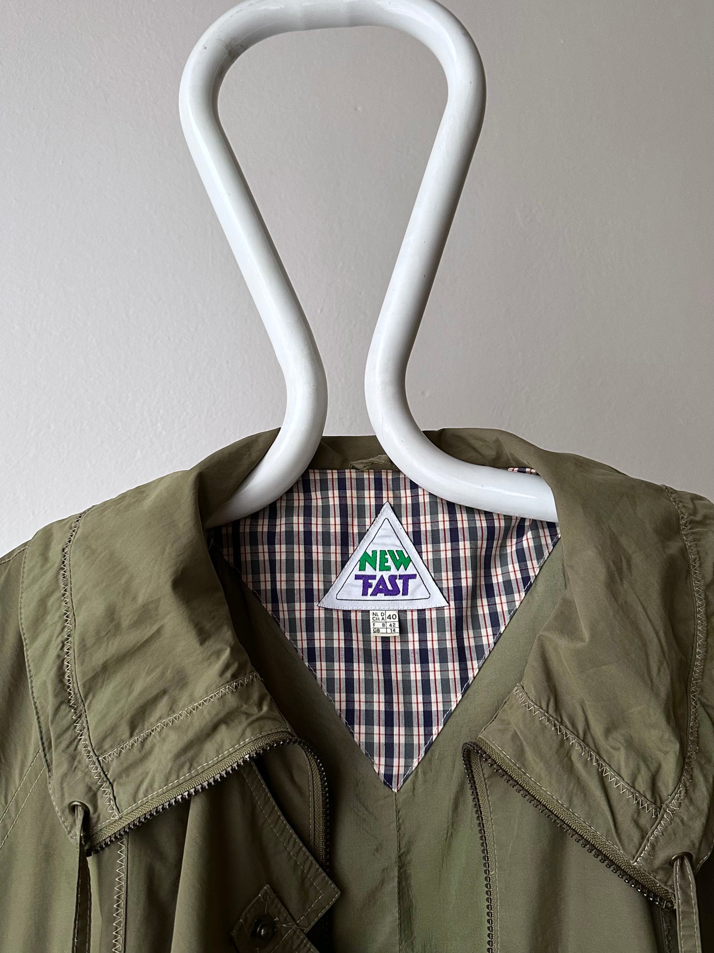 90s cotton/nylon coat