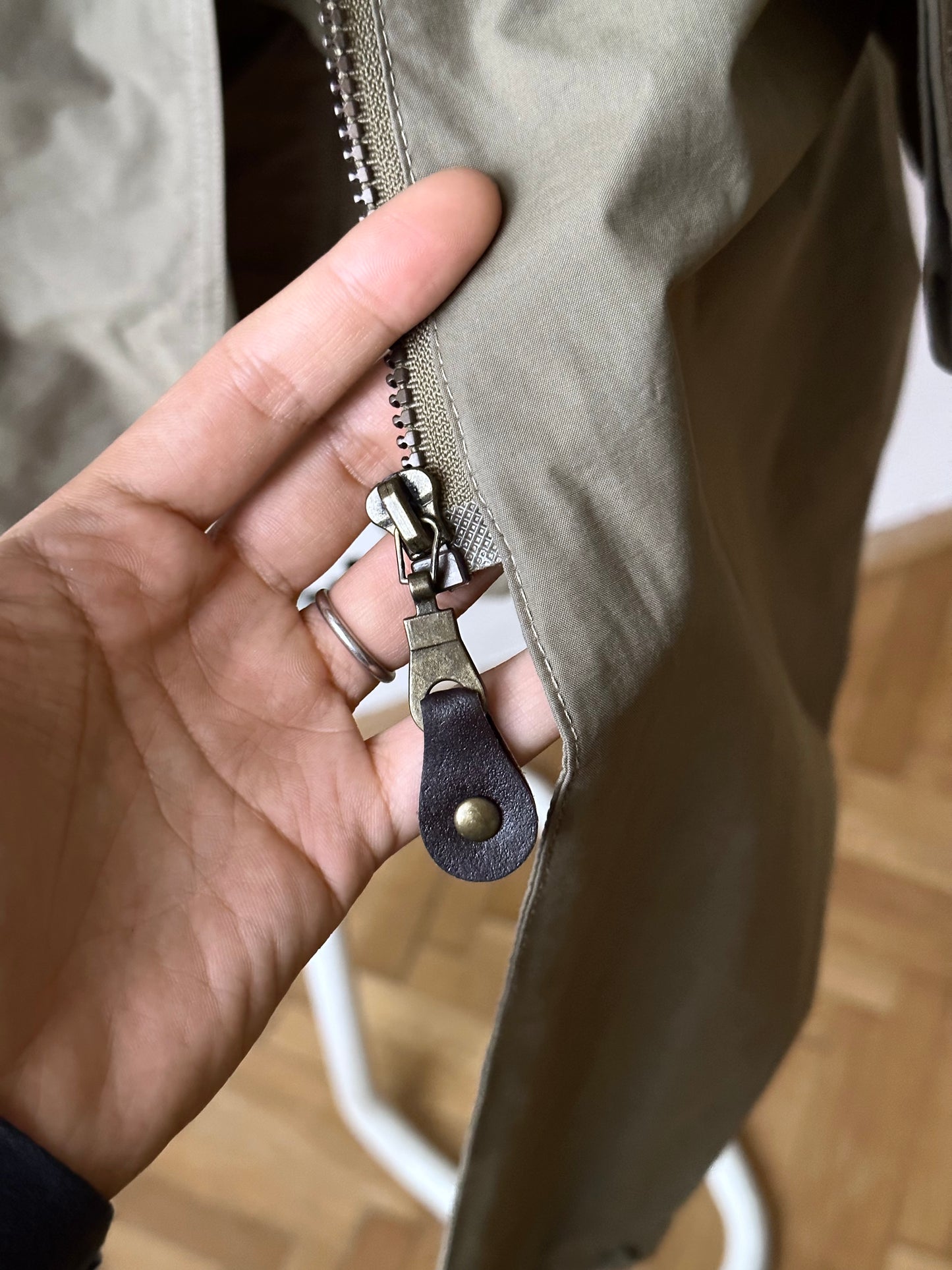 90s cotton/nylon coat