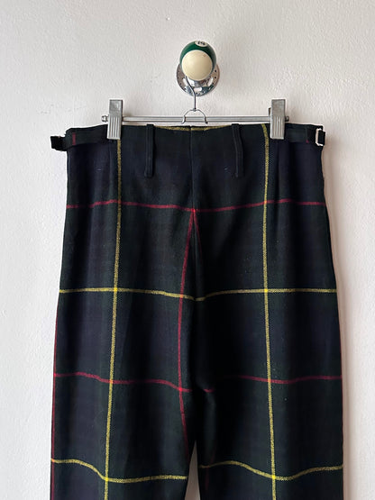 1980s British hunting check trousers - w25-33