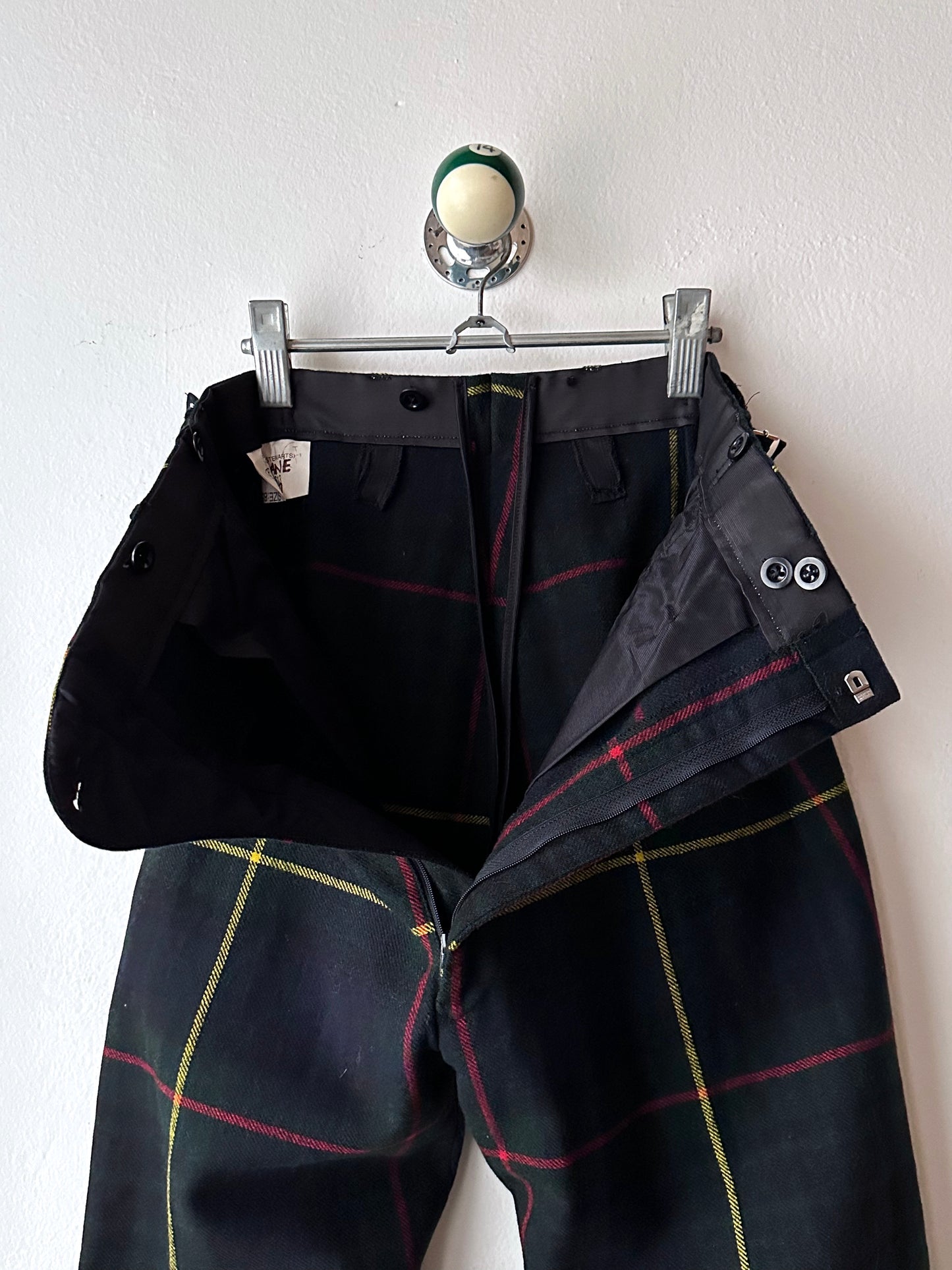1980s British hunting check trousers - w25-33